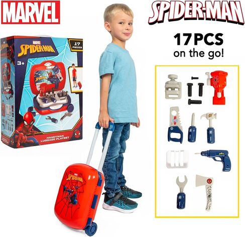SpiderMan Handyman Luggage 17 Piece Tool Set in Saudi Arabia