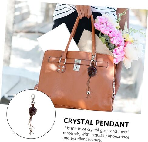 Natural Amethyst Crystal Keychain Pendant Unique Irregular Jewelry Accessory for Indoor Decoration Calming Emotions and Enhancing Luck Relationships in Saudi Arabia