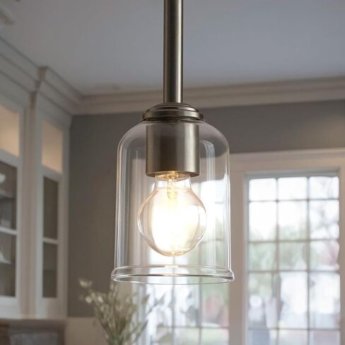 قلادة تقليدية جديدة فاخرة من Urban Ambiance، صغيرة: 11.25 بوصة ارتفاع × 4.5 بوصة عرض، مع عناصر نمط نفعية، لمسة نهائية من النيكل المصقول، UKC20193 من مجموعة Corvelle in Saudi Arabia