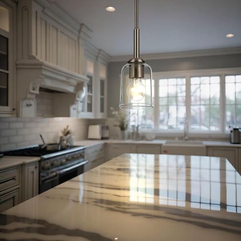 قلادة تقليدية جديدة فاخرة من Urban Ambiance، صغيرة: 11.25 بوصة ارتفاع × 4.5 بوصة عرض، مع عناصر نمط نفعية، لمسة نهائية من النيكل المصقول، UKC20193 من مجموعة Corvelle in Saudi Arabia