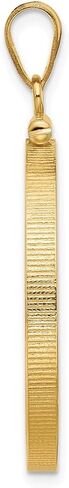 14k Yellow Gold Polished 27.5mm x 2.1mm Screw Top Coin Bezel Pendant in Saudi Arabia