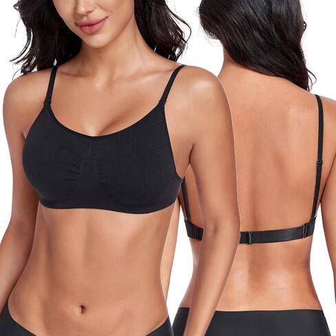 DotVol Women's Seamless Wirefree Unpadded Backless Multiway Professional Dance Bra in Saudi Arabia
