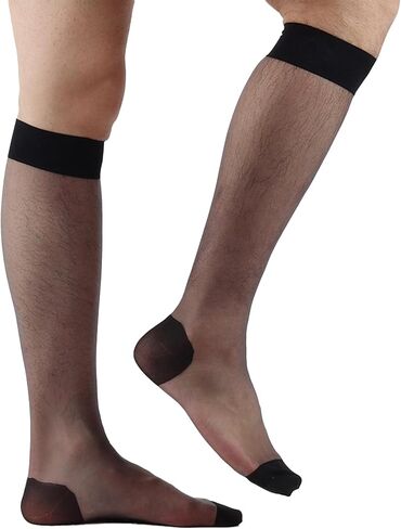 5 pairs Xuedaili silk socks for men,Mid knee style,sheer,more,Formal stockings,mens thin dress socks in Saudi Arabia