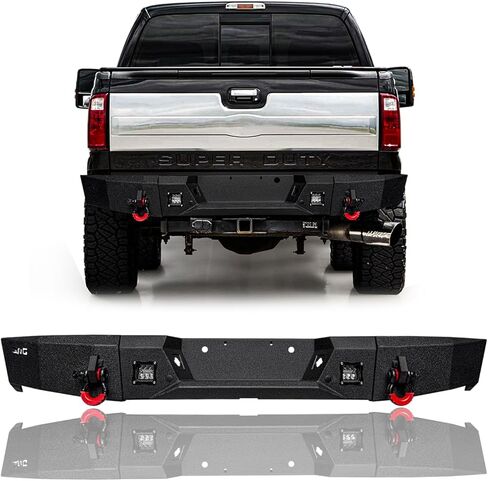 المصد الخلفي الفولاذي لسيارة Ford Excursion 2000-2005 مع أضواء وحلقات D (نسيج أسود) in Kuwait