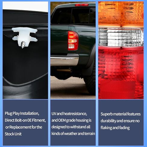 Taillight Assembly Compatible with 2001 2002 2003 2004 Toyota Tacoma Rear Lamp Replacement OE Style Passenger Side (right side) in Saudi Arabia