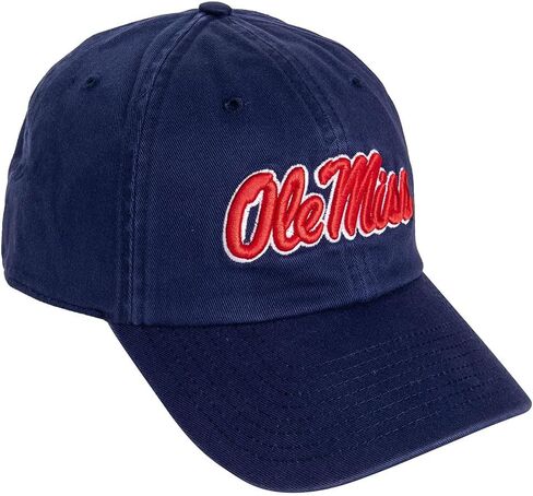 قبعة بيسبول من Desert Cactus Ole Miss University of Mississippi Rebels U of M قبعات مطرزة ذات حواف قابلة للتعديل للبالغين (نمط C1) أزرق in Saudi Arabia