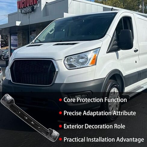 Front Bumper Reinforcement Compatible with Ford Transit-150 250 350 350 HD 2015-2021 Upper Bumper Face Bar Reinforcement Impact Cross Member Replace:LK4Z17757B,LK4Z17757A,FO1006271 in Kuwait