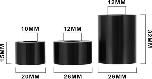 Dirt Bike Wheel Spacers Billet Aluminum for KLX 110 KLX110 KLX 110L 2025 2024 2002-2025 Motorcycle Pit Bike Black in Saudi Arabia