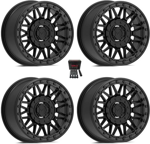 عجلات Valor V08 Beadlock مقاس 15 بوصة باللون الأسود Can-Am Maverick X3 / Pioneer 1000 in Saudi Arabia