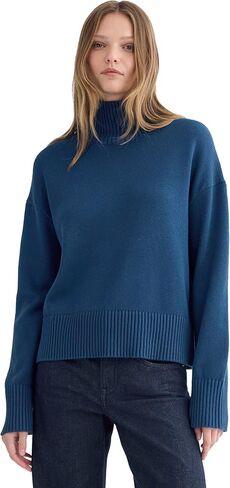 Everlane Women's Everlane The Boxy Turtleneck in Everyday Cotton in Kuwait