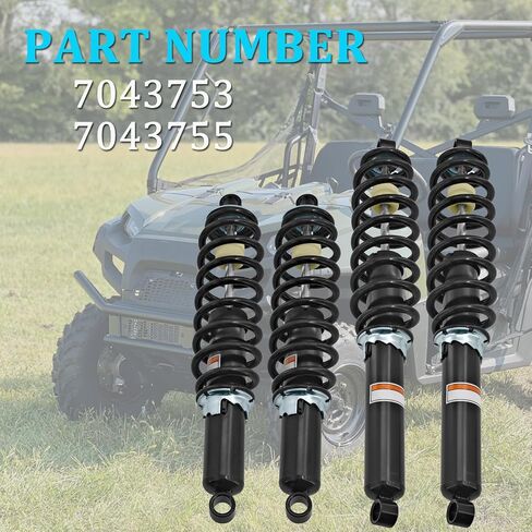 4PCS Front Rear Struts Shocks Absorbers Assembly Compatible with Polaris Ranger 570 2015 2016 Ranger Crew XP 900 2013-2019 Ranger 1000 2020-2023 XP Crew 1000 2017 2018 Replace# 7043753 7043755 in Kuwait