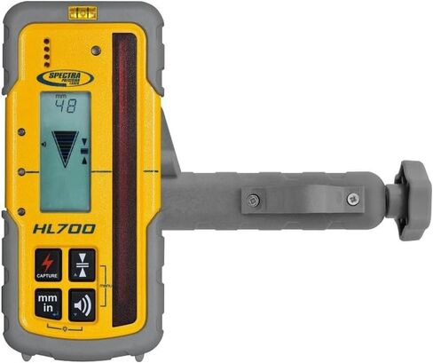 Spectra Precision CR600 Combination Laser Level Receiver with Rod Clamp, Magnetic Mount, Batteries, Waterproof, Lightweight, Bright LED Indicators in Kuwait