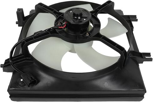 Radiator Cooling Fan Assembly Compatible with 2008-2011 for Subaru for Impreza 2.5L,Black&White Radiator Fan Direct Fit Replacement for 2PCS Engine Cooling Fan in Saudi Arabia