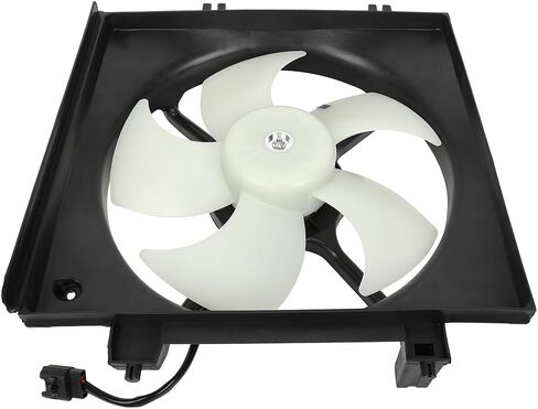 Radiator Cooling Fan Assembly Compatible with 2008-2011 for Subaru for Impreza 2.5L,Black&White Radiator Fan Direct Fit Replacement for 2PCS Engine Cooling Fan in Saudi Arabia