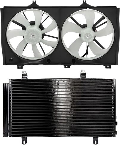 Radiator Cooling Fan Assembly Compatible with 2007-2009 for Toyota for Camry 2.4L,Radiator Fan Direct Fit Replacement for Engine Cooling Fan & Engine A/C Condenser in Saudi Arabia