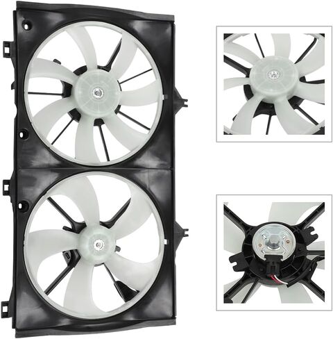 Radiator Cooling Fan Assembly Compatible with 2007-2009 for Toyota for Camry 2.4L,Radiator Fan Direct Fit Replacement for Engine Cooling Fan & Engine A/C Condenser in Saudi Arabia