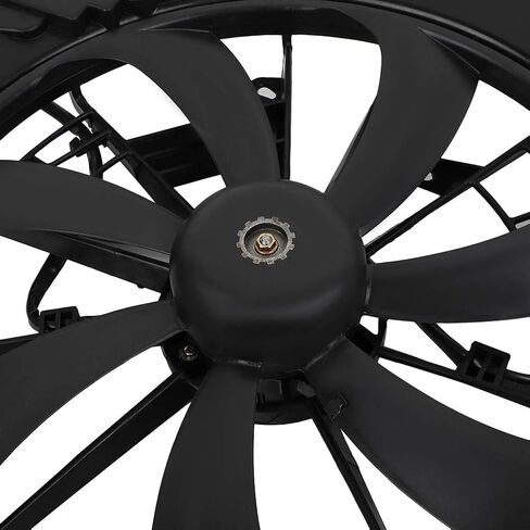 مجموعة مروحة تبريد الرادياتير متوافقة مع 2008-2013 لسيارة Toyota for Highlander 3.5L، مروحة مشعاع سوداء مناسبة مباشرة لاستبدال مروحة تبريد المحرك in Saudi Arabia
