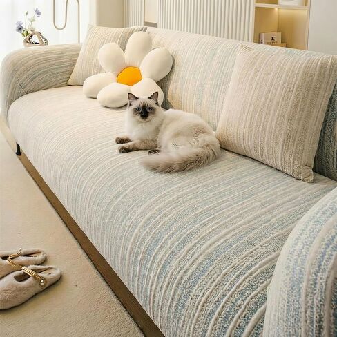 Luxury Cloud-Soft Sofa Cover, Designer Jacquard Weave Couch Cover for an Elegant Living Room Upgrade, Premium High-Stretch Furniture Protector, Machine Washable Slipcover in Saudi Arabia