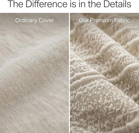 Luxury Cloud-Soft Sofa Cover, Designer Jacquard Weave Couch Cover for an Elegant Living Room Upgrade, Premium High-Stretch Furniture Protector, Machine Washable Slipcover in Saudi Arabia