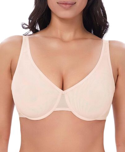 حمالة صدر نسائية شفافة مثيرة بتغطية كاملة وشفافة من خلال سلك سفلي داعم غير مبطن in Kuwait