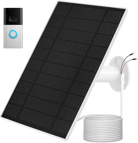 Ring Doorbell Solar Charger, Compatible with Ring Video Doorbell 3/3+/4, Battery Video Doorbell Plus, 13ft Waterproof Charging Cable, 5V6W Fast Charging in Saudi Arabia