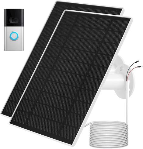 Ring Doorbell Solar Charger, Compatible with Ring Video Doorbell 3/3+/4, Battery Video Doorbell Plus, 13ft Waterproof Charging Cable, 5V6W Fast Charging in Kuwait