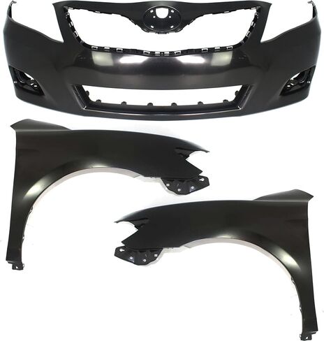 Garage-Pro Bumper Cover Kit Compatible with 2010-2011 Toyota Camry Primed with Fenders, For Base/LE/XLE Models, USA Built Vehicle Front in Saudi Arabia