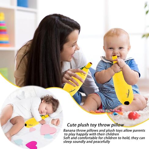 13.7" Banana Plush Pillow Toy Adorable Fruit Plushie Hugging Gift for Kids in Kuwait