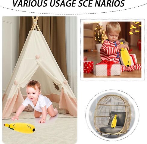 13.7" Banana Plush Pillow Toy Adorable Fruit Plushie Hugging Gift for Kids in Kuwait