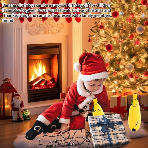 13.7" Banana Plush Pillow Toy Adorable Fruit Plushie Hugging Gift for Kids in Kuwait