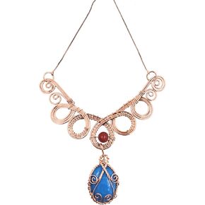 قلادة من النحاس النقي للنساء مجموعة قلادة سلسلة هاسلي مجموعات المجوهرات الهندية in Kuwait