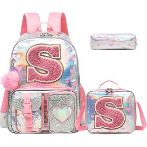 حقائب ظهر لطيفة للفتيات حقيبة ظهر مدرسية للأطفال وحقائب ظهر للمدرسة الابتدائية الابتدائية وحقائب الكتب للفتيات، باللون الوردي in Kuwait