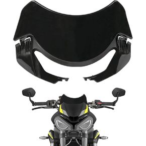 Motorcycle Windshield Windscreen Wind Deflector Fit for Triumph Street Triple 765 RS 765 R RS 765 2020-2022 Front Fly Screen Black in Kuwait