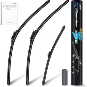 Pack of 3 Wiper Blades 28"+28"+11"; Lab Tested 500K Endurance & High/Low Temp; Optimized Pressure; Specific for Ford Escape 2013-2019 in Saudi Arabia