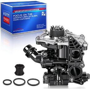 مضخة مياه ألومنيوم 06L121111H متوافقة مع VW GOLF Passat Tiguan SportWagen 1.8T 2.0T A3/A4/A5/A6/A7/Q3/Q5 06L121111J 06L121600F مجموعة مبيت منظم الحرارة، OE#06L121012A in Kuwait
