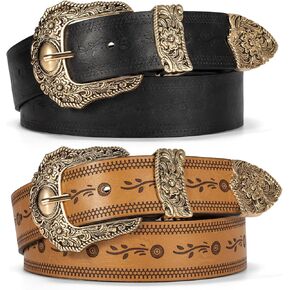 عبوتان من حزام الجلد الغربي للنساء وحزام رعاة البقر لفساتين الجينز والسراويل in Kuwait