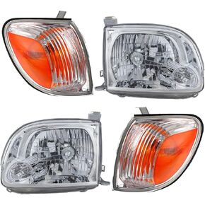 Garage-Pro Headlights Assembly Driver and Passenger Side Kit for Toyota Tundra 2005-2006 Halogen with Bulb(s), Extended & Standard Cab in Kuwait