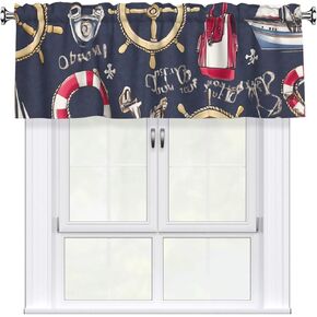 Short Rod Pocket Curtain Valance,Bright and Colorful Dots Window Treatment Decor Curtains for Kitchen Living Room, Bedroom, 1 Panel, 54" W x 18" L in Kuwait