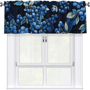 Short Rod Pocket Curtain Valance,Bright and Colorful Dots Window Treatment Decor Curtains for Kitchen Living Room, Bedroom, 1 Panel, 54" W x 18" L in Saudi Arabia