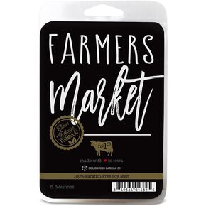 شركة ميلك هاوس كاندل سوق المزارعين يذوب شمع الصويا – الكشمش الأحمر | طماطم | معطر برائحة طحلب الحديقة - 5.5 أونصة، مصبوب يدويًا، صنع في الولايات المتحدة الأمريكية in Kuwait