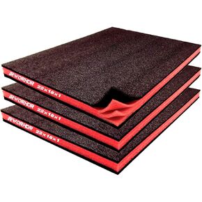 Tool Box Foam, 3Pack 22x18x1 Inch Kaizen Foam Inserts for Hard Cases & DIY, Professional Shock-Absorption Liners for Ultimate Tool Protection in Saudi Arabia