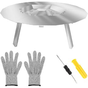 Heat Deflector for Solo Stove Bonfire 19.5", Heat Deflector for Solo Stove Bonfire Accessory with 3 Detachable Legs, Boost Warmth and Efficiency with Premium Stainless Steel Design in Kuwait