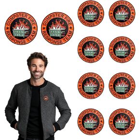 10 قطع من دبابيس المينا لفريق الاستجابة للحريق، شارات ساخرة مضحكة للدعم العاطفي، هدايا فريق العمل المرحة، لزملاء العمل والسترات وحقائب الظهر وديكور المكتب in Kuwait