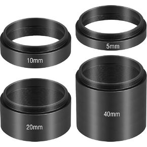 Alstar Astronomical T2-Extension Tube Kit for Cameras and eyepieces - Length 5mm 10mm 20mm 40mm - M42x0.75 on Both Sides - for Better Astronomical Photography in Kuwait