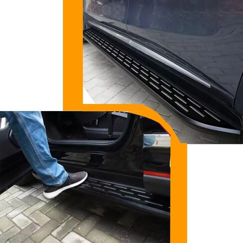 Running Board Fits for Chevrolet Traverse 2024 2025 2026 All Black Aluminum Side Step Side Bar Car Protect Stairs Pedals with Mounted Brackets Screws 2PCS/Set in Kuwait