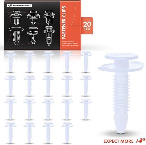A-Premium 20 PCS Cowl Trim Panel Car Retainer Fastener Push Pin Clips Compatible with Honda Models in Saudi Arabia