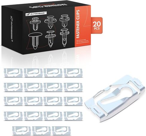 A-Premium 30 PCS Metal Silver Window Reveal Moulding Trim Reveal Car Retainer Fastener Push Pin Clips Compatible with GM Models 1966-2024 in Saudi Arabia