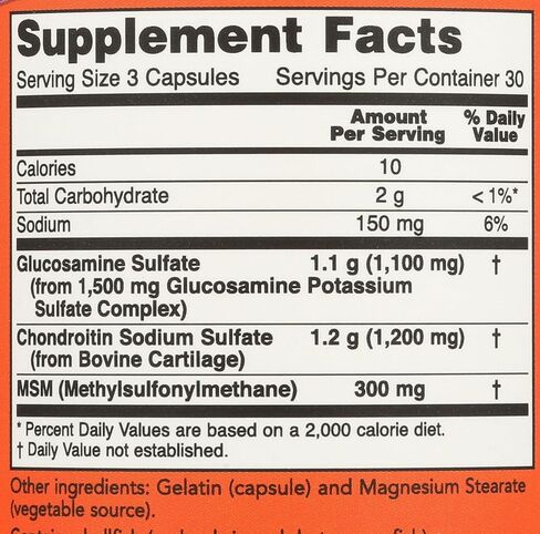 NOW Foods Glucosamine & Chondroitin with MSM, 90 Count in Saudi Arabia