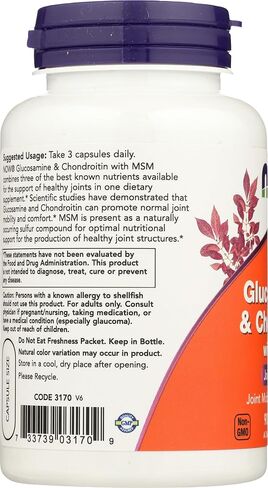 NOW Foods Glucosamine & Chondroitin with MSM, 90 Count in Saudi Arabia