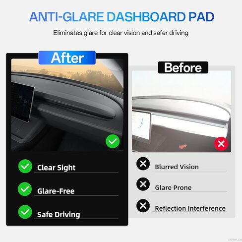 غطاء لوحة القيادة لسيارة Tesla Model Y Juniper 2026 2025، أغطية لوحة القيادة المصنوعة من السيليكون الناعم، بساط لوحة القيادة المضاد للوهج والأشعة فوق البنفسجية، غطاء واقي من الشمس مقاوم للغبار، ملحقات داخلية، أسود in Kuwait